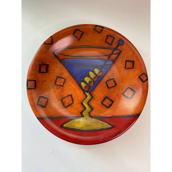 Carol Altman Art in Motion salad plates Certified International, set of 3 - Picture 4 of 9